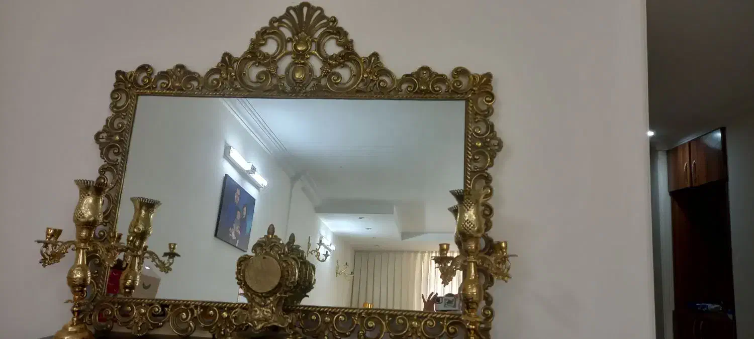 اینه و کنسول تمام برنج|مبلمان خانگی و میز عسلی|مشهد, رضاشهر|دیوار