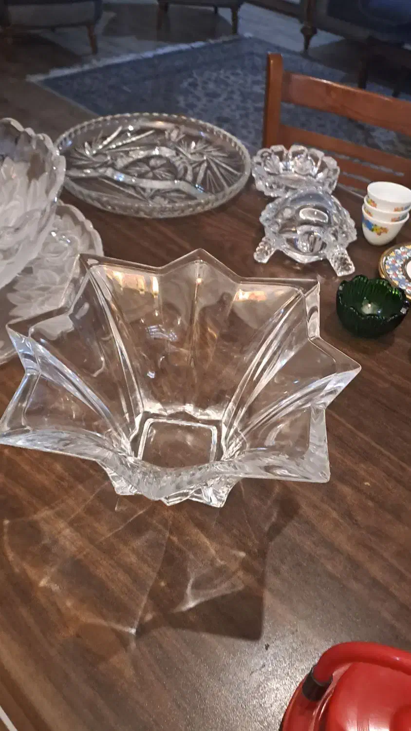 کاسه و ظرف میوه بزرگ ژاپن اردو خوری کریستال|ظروف سرو و پذیرایی|تهران, هروی|دیوار