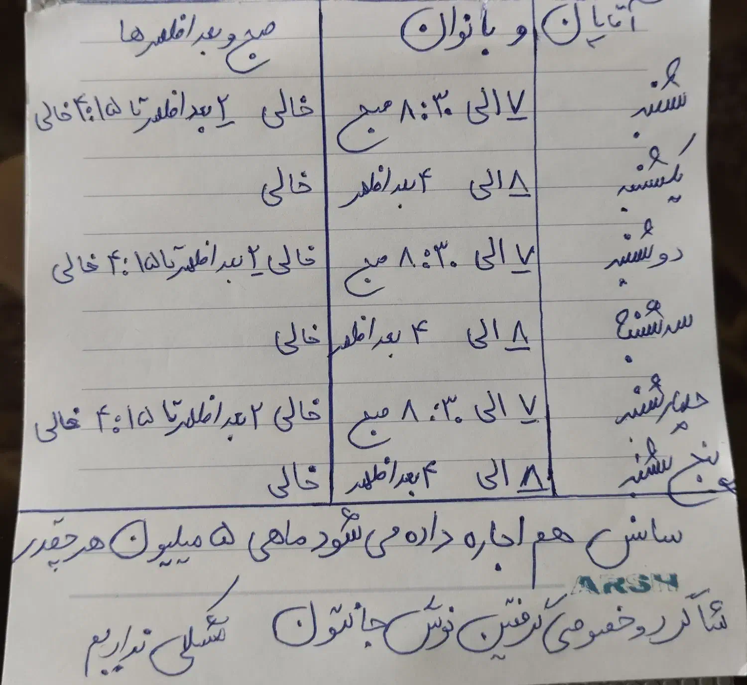 سالن ورزشی سانس به مربیان اجاره داده میشود|اجارهٔ کوتاه‌مدت دفتر کار و فضای آموزشی|اصفهان, رزمندگان|دیوار