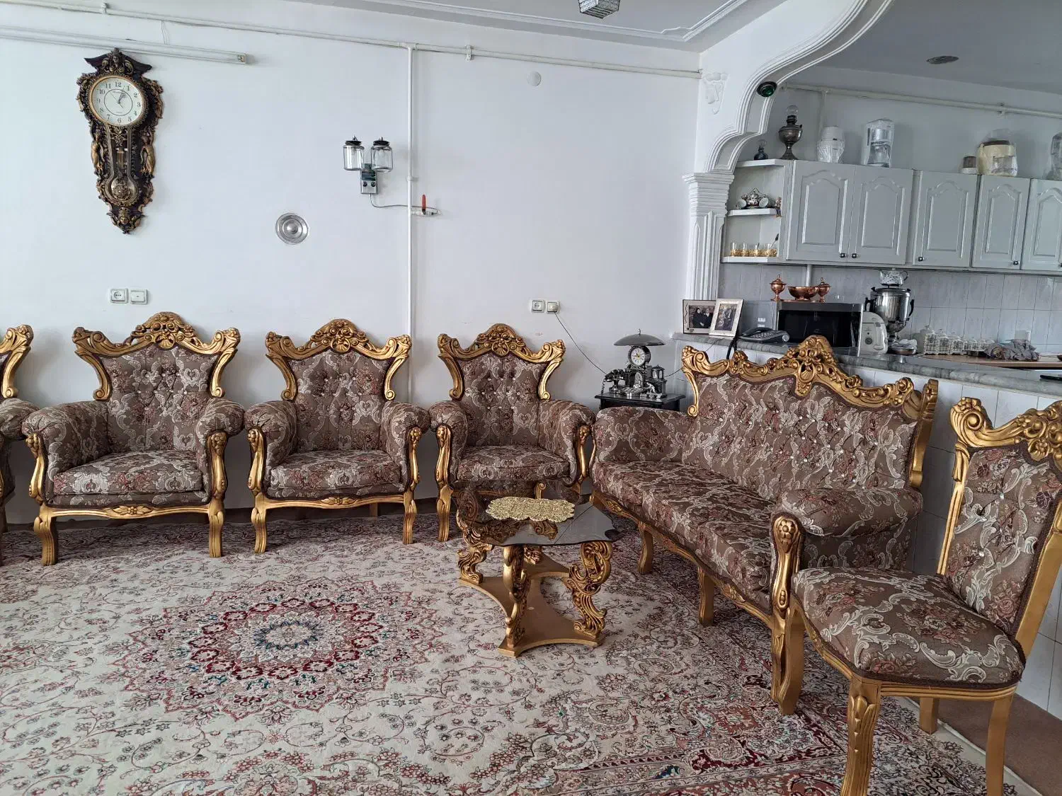 دودست مبل راحتی ۷نفره. سلطنتی ۹نفره|مبلمان خانگی و میز عسلی|خرمدره, |دیوار