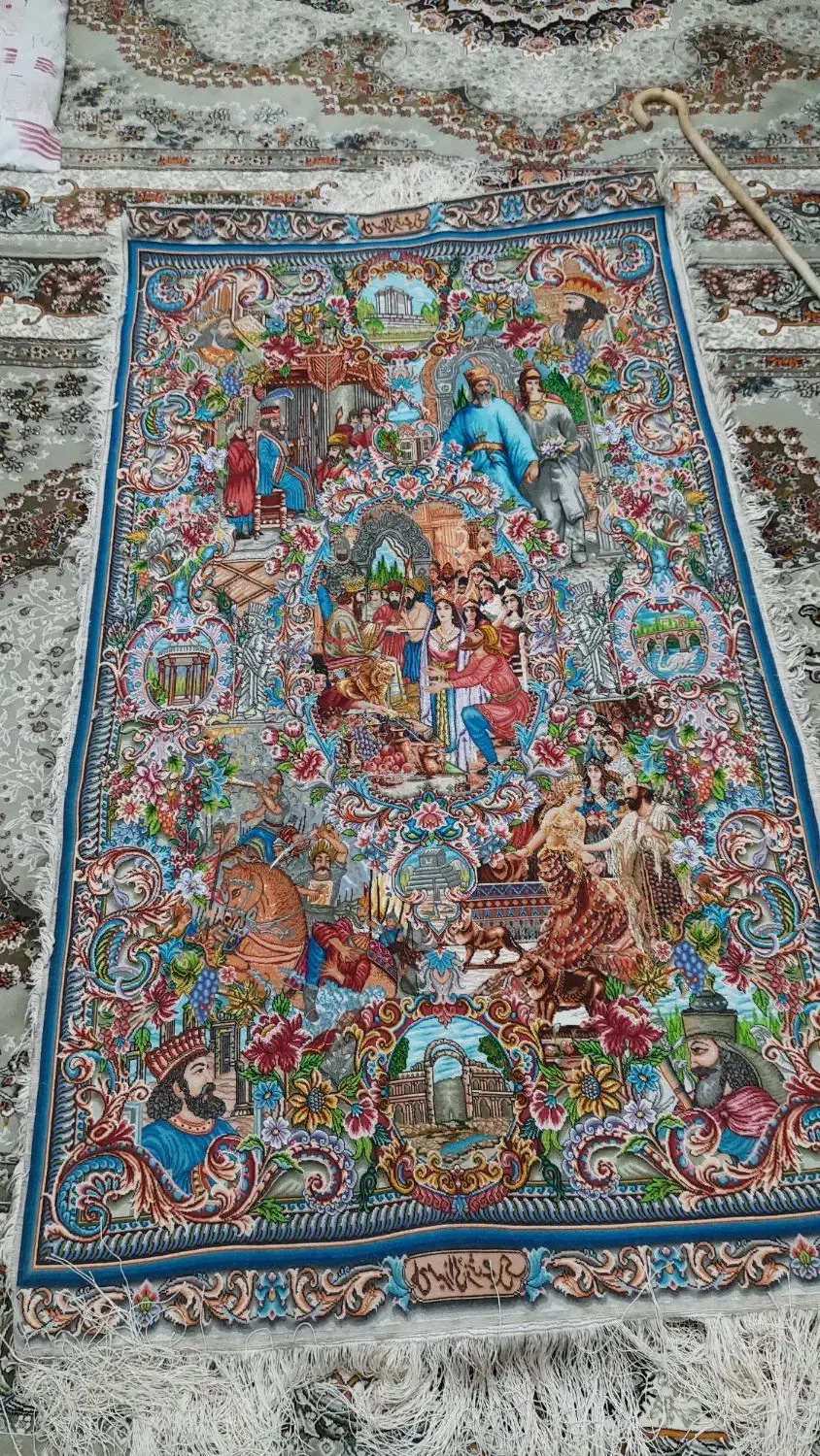 فرش دستبافت|تابلو فرش|کرمانشاه, |دیوار