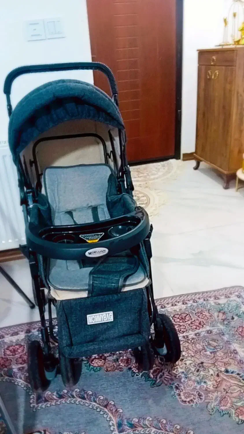 کالسکه،، رنگ ست کم استفاده شده درحد|اسباب و اثاث بچه|ساوه, |دیوار