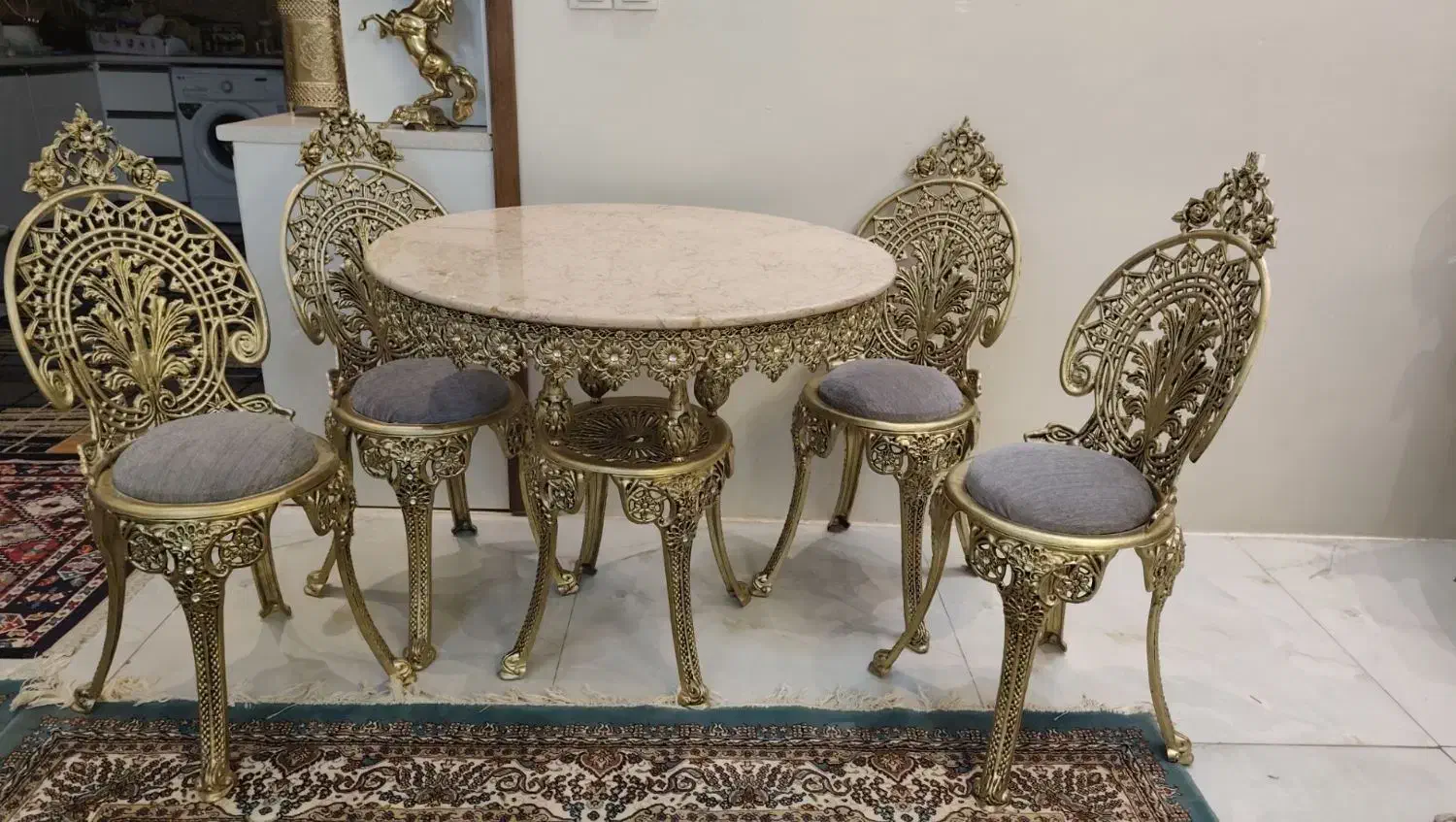 میز ناهارخوری|میز و صندلی غذاخوری|ابریشم, |دیوار