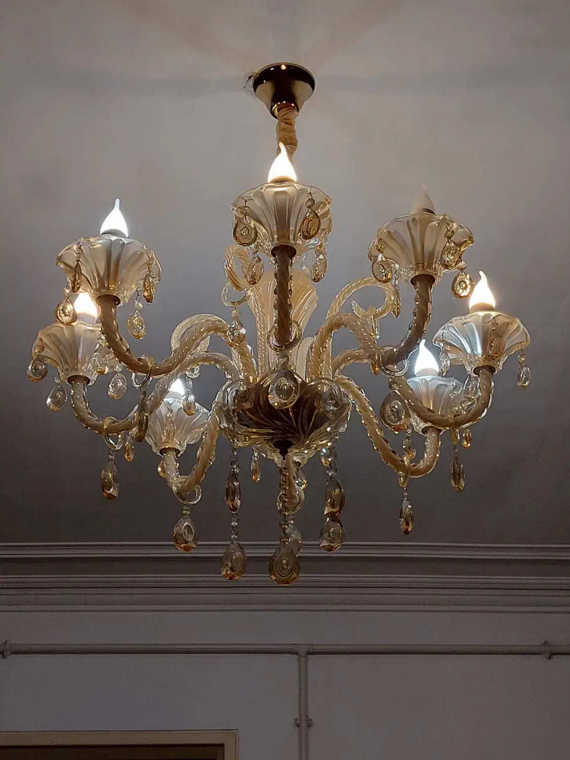 لوستر|لوستر و چراغ آویز|تبریز, |دیوار