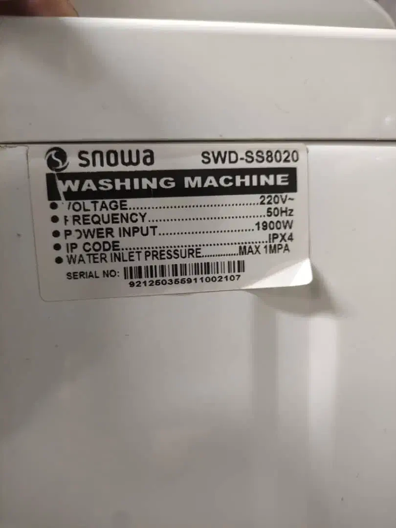 ماشین لباسشویی اسنوا در حد نو|ماشین لباسشویی و خشککن لباس|قزوین, |دیوار