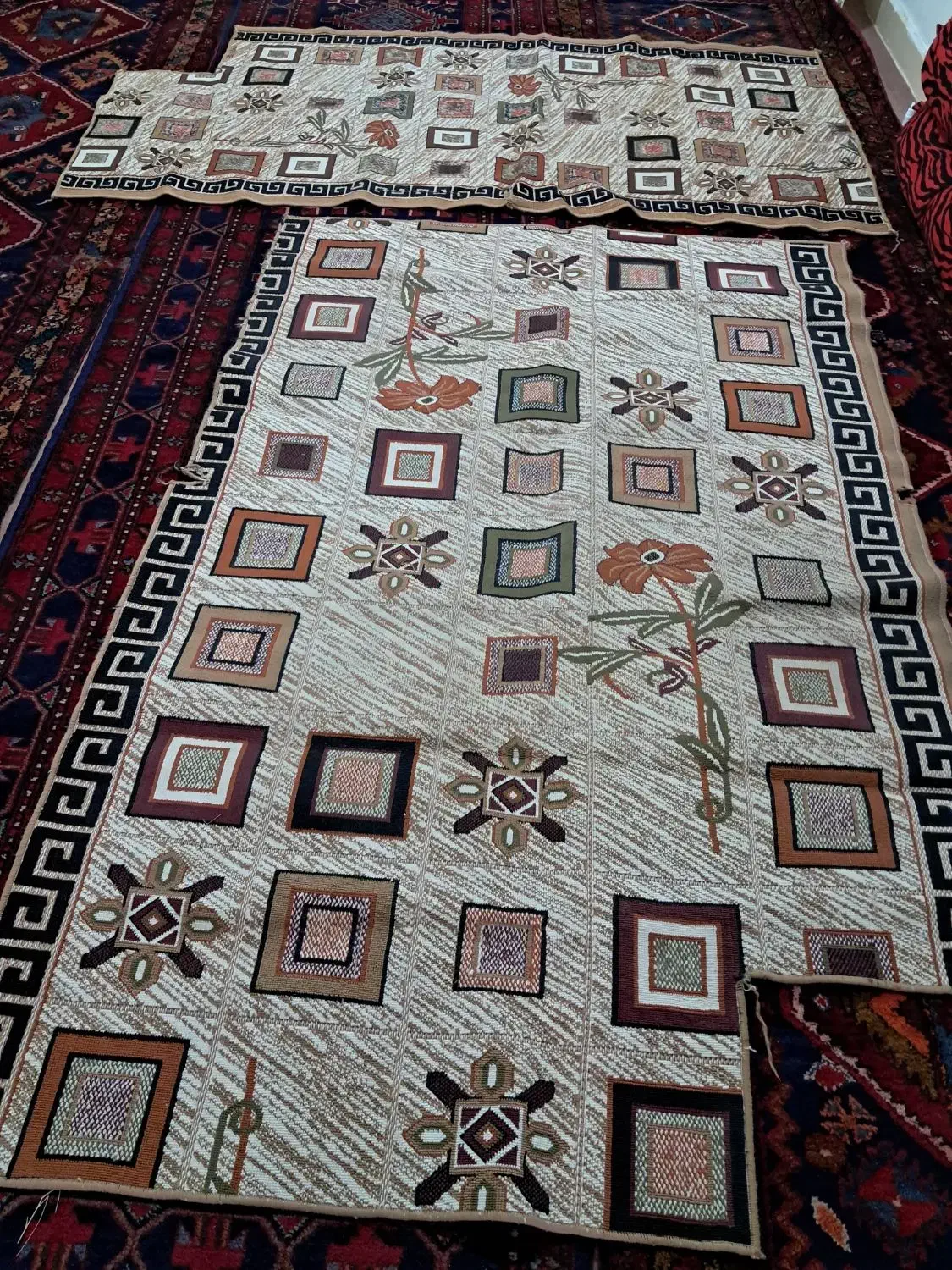 گلیم فرش را پله|گلیم، جاجیم، گبه|نظرآباد, نظرآباد|دیوار