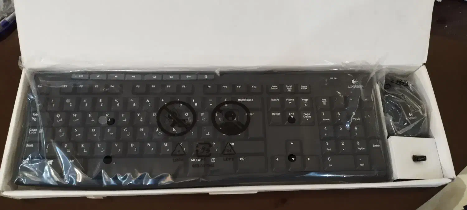 موس کیبورد بی سیم مارک لوجیتک|قطعات و لوازم جانبی رایانه|اصفهان, چشمه باقرخان|دیوار