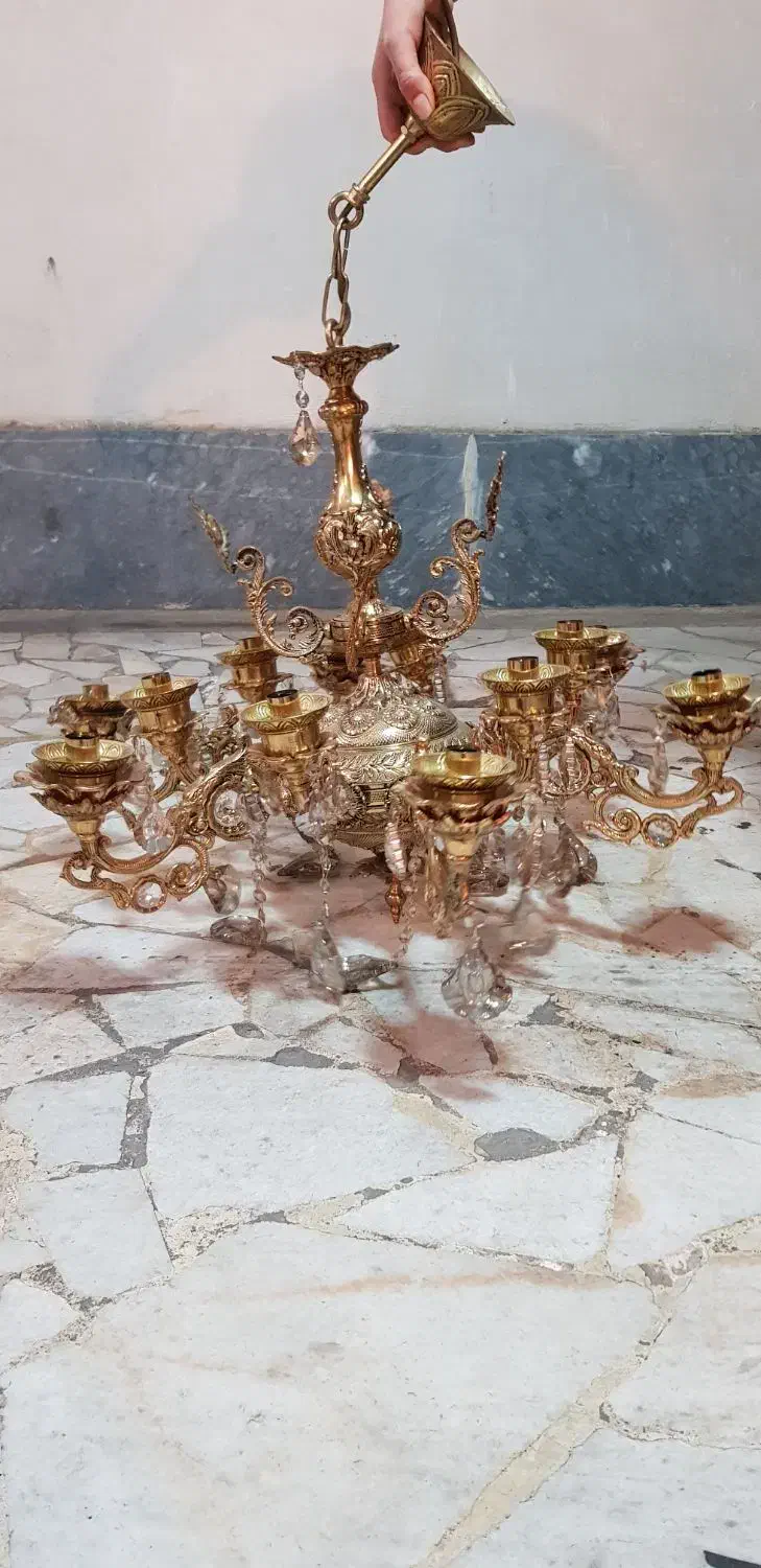 لوستر ۱۲ شاخه|لوستر و چراغ آویز|تهران, ائمه اطهار|دیوار