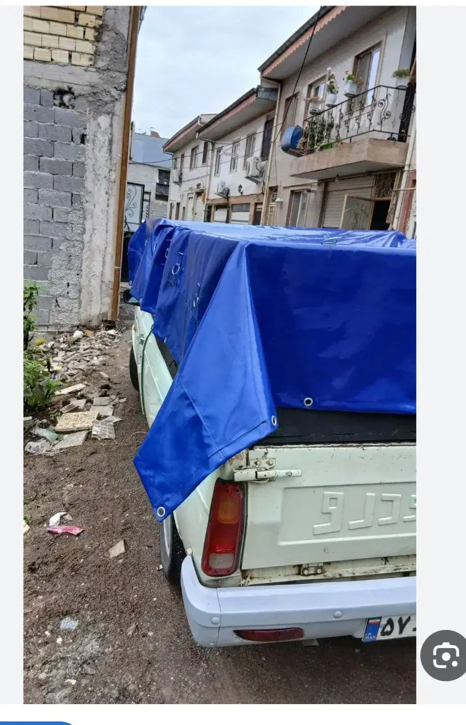 چادر برزنتی برای وانت همراه با میله|قطعات یدکی و لوازم جانبی|کوهدشت, |دیوار