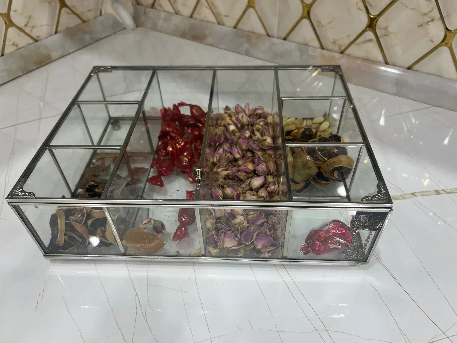 ست ظروف نقره ای|ظروف سرو و پذیرایی|مشکین‌دشت, |دیوار