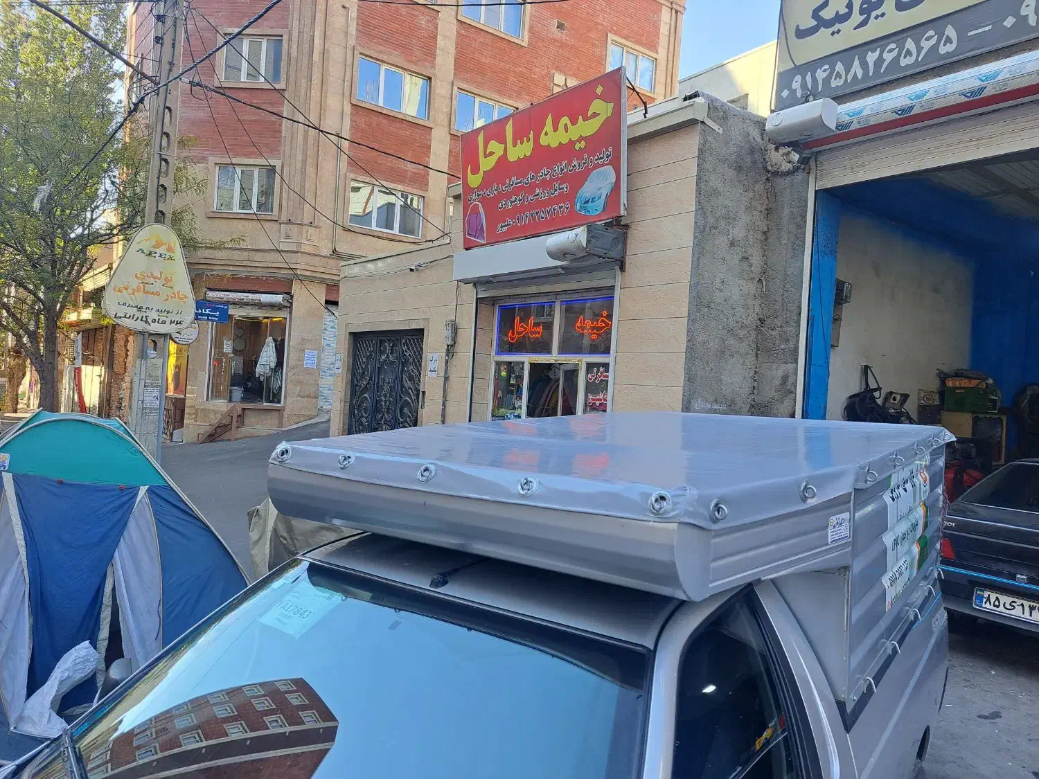 چادر ماشین بااریی قلاب دار مسقف پارچه مشمع بررزنت|قطعات یدکی و لوازم جانبی|تبریز, |دیوار