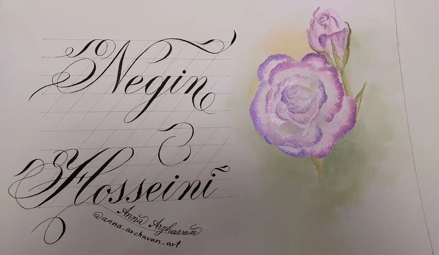 خوشنویسی لاتین با قلم،خط کرسیو ،پیوسته نویسی|خدمات آموزشی|رشت, حسین آباد|دیوار