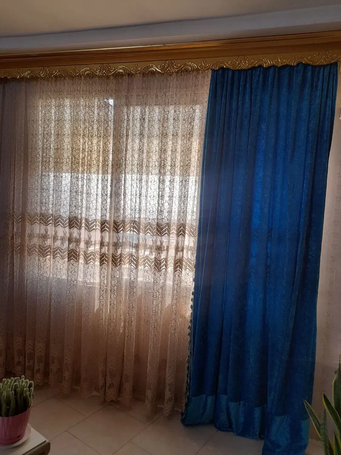 پرده|پرده، رانر، رومیزی|قرچک, شهرک طلائیه|دیوار