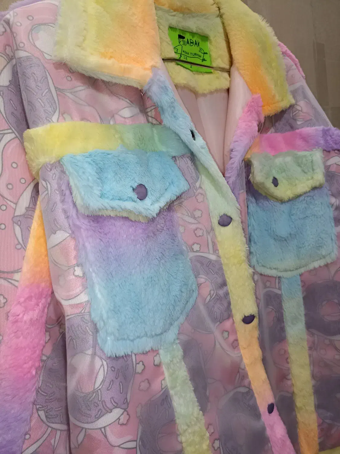 کاپشن دخترانه فانتزی ابرنگی|لباس|آفتاب, |دیوار