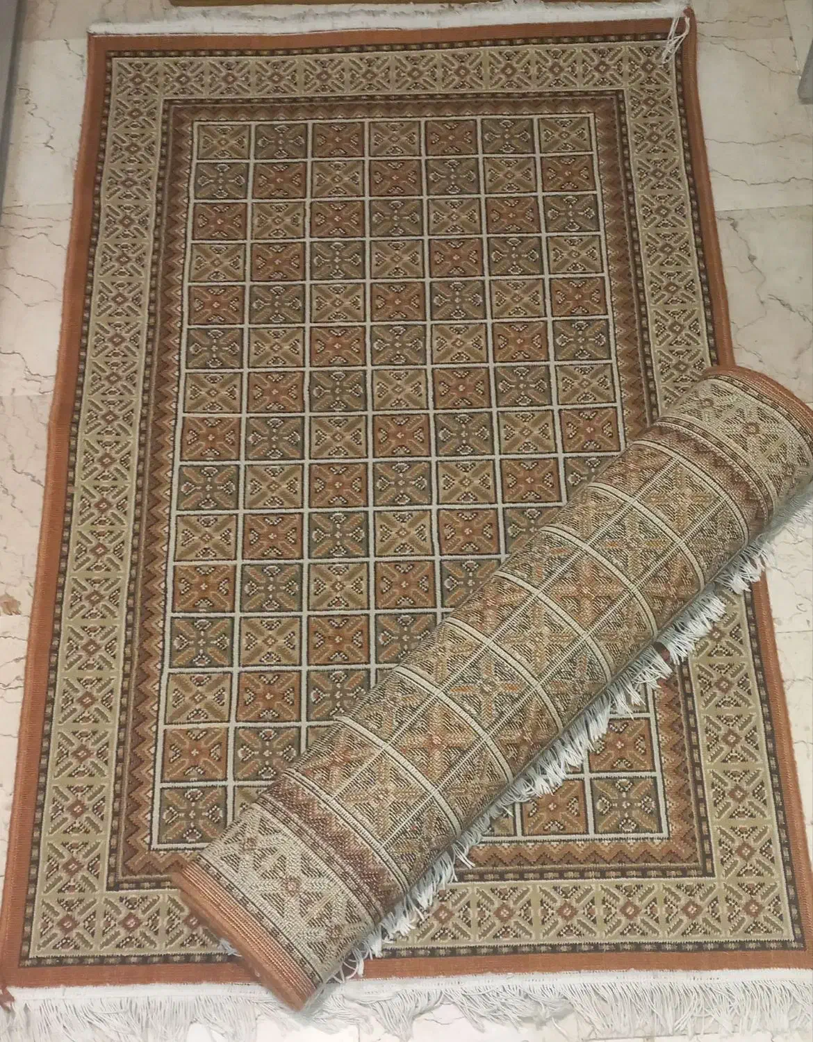 یک جفت گلیم ماشینی یک در ۱ونیم بهمراه پادری نونو|گلیم، جاجیم، گبه|تهران, مهران|دیوار