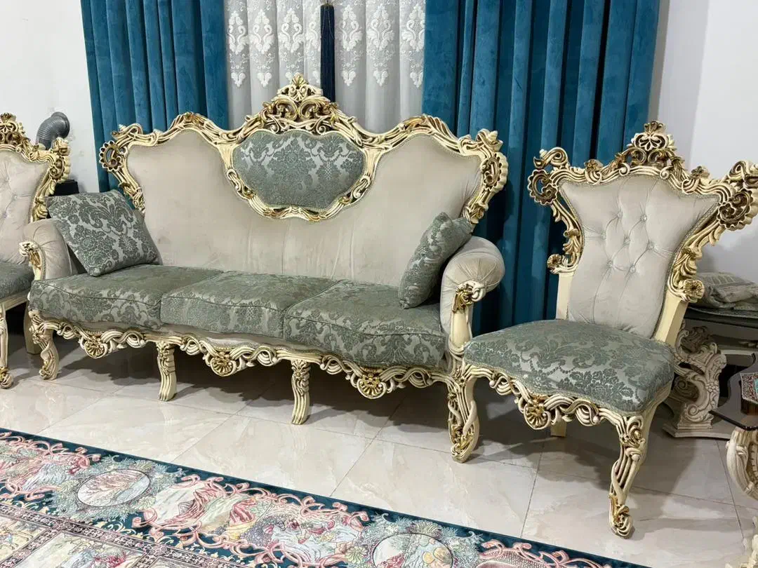 مبلمان سلطنتی ۹نفره|مبلمان خانگی و میز عسلی|بوشهر, |دیوار