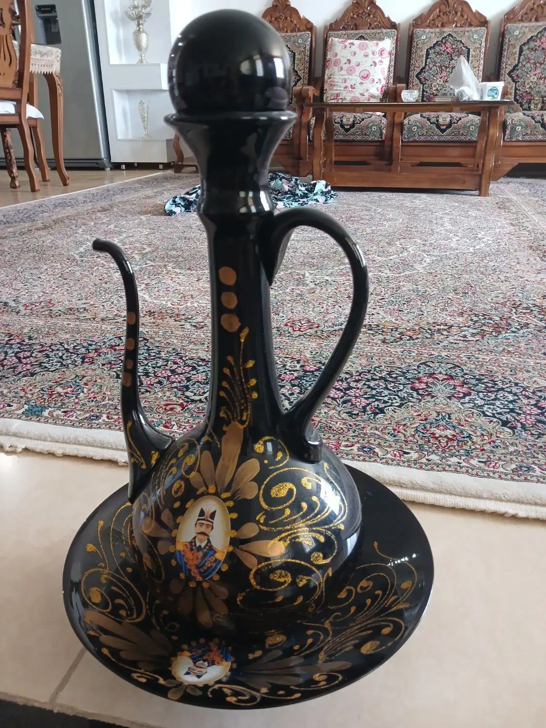 فروش گلاب پاش شیشه ای طرح سنتی  شاه عباسی|صنایع دستی و سایر لوازم تزئینی|جیرفت, |دیوار