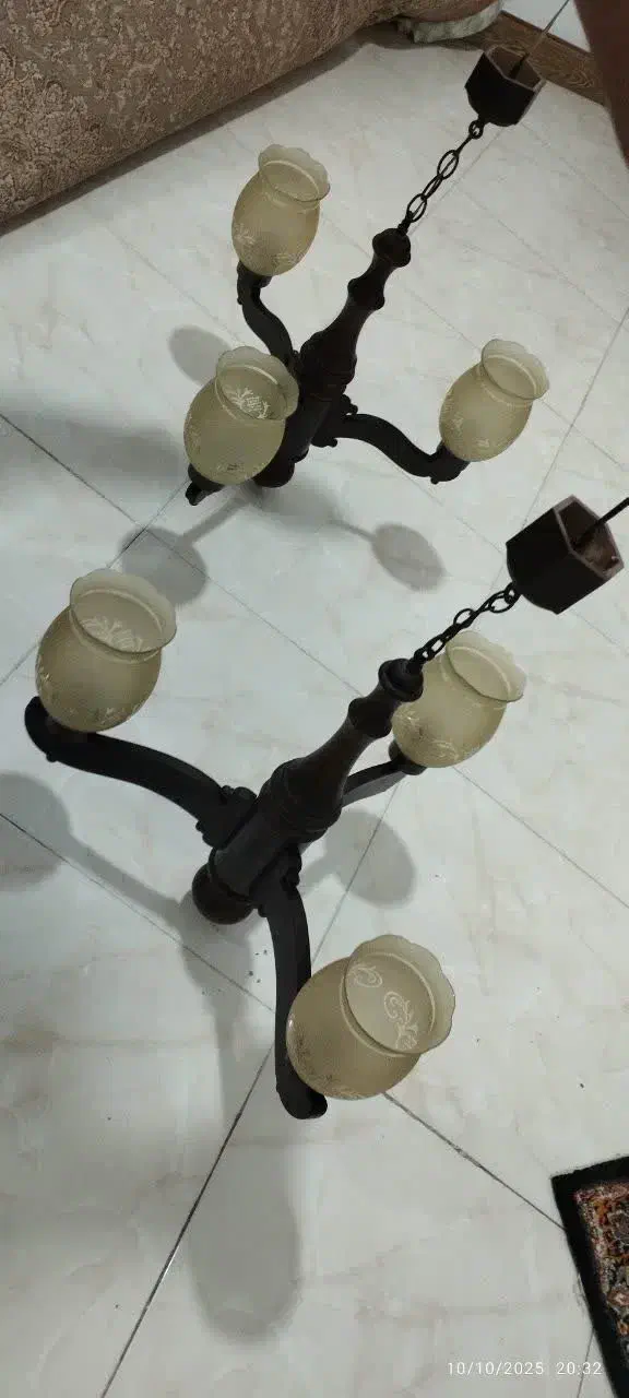 لوستر چوبی|لوستر و چراغ آویز|فردیس, شهرک شهید حسینی|دیوار