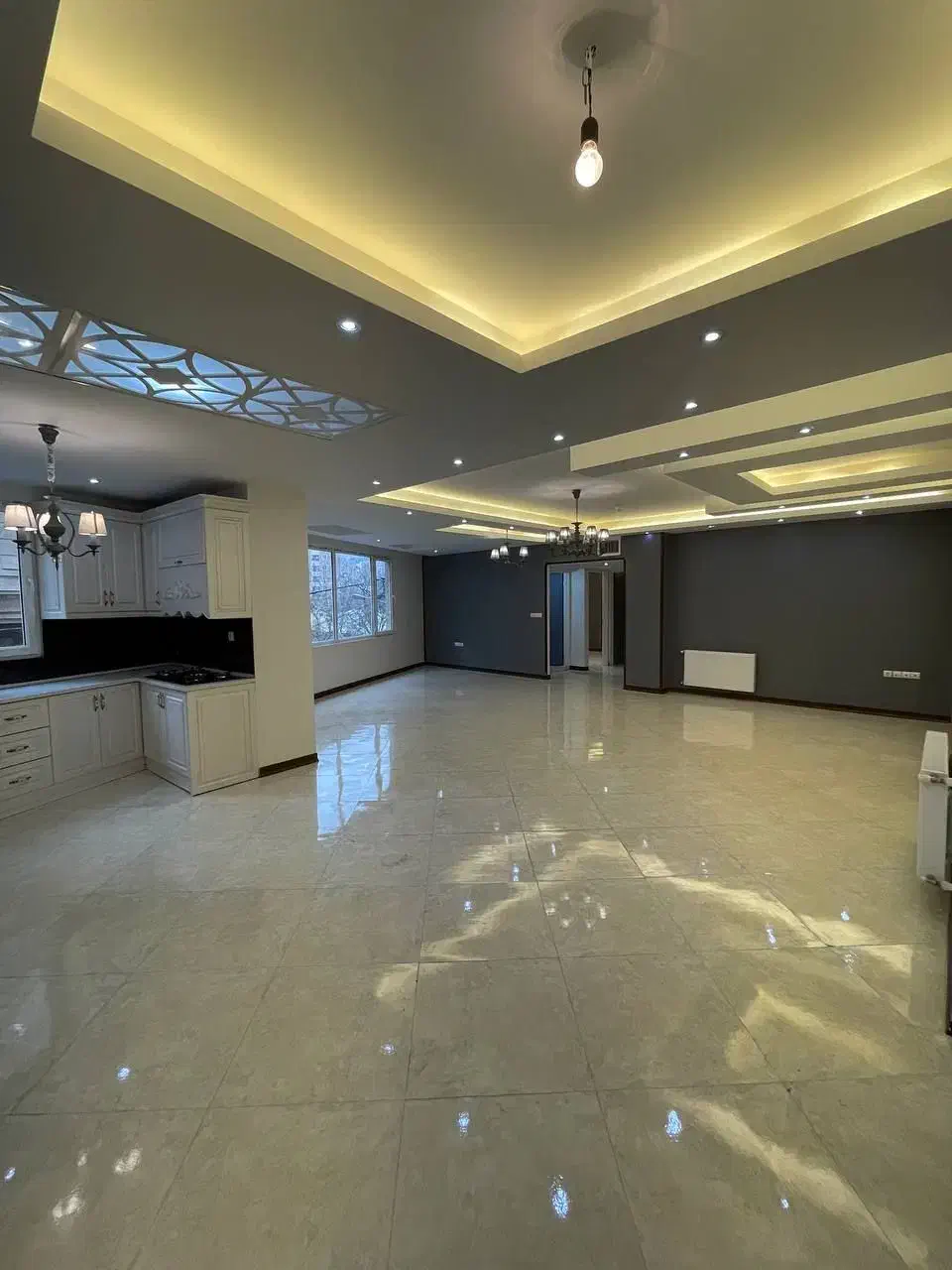 ۱۶۰ متر ۳ خواب سالن پرده خور فول ویو ابدی شهرک نفت