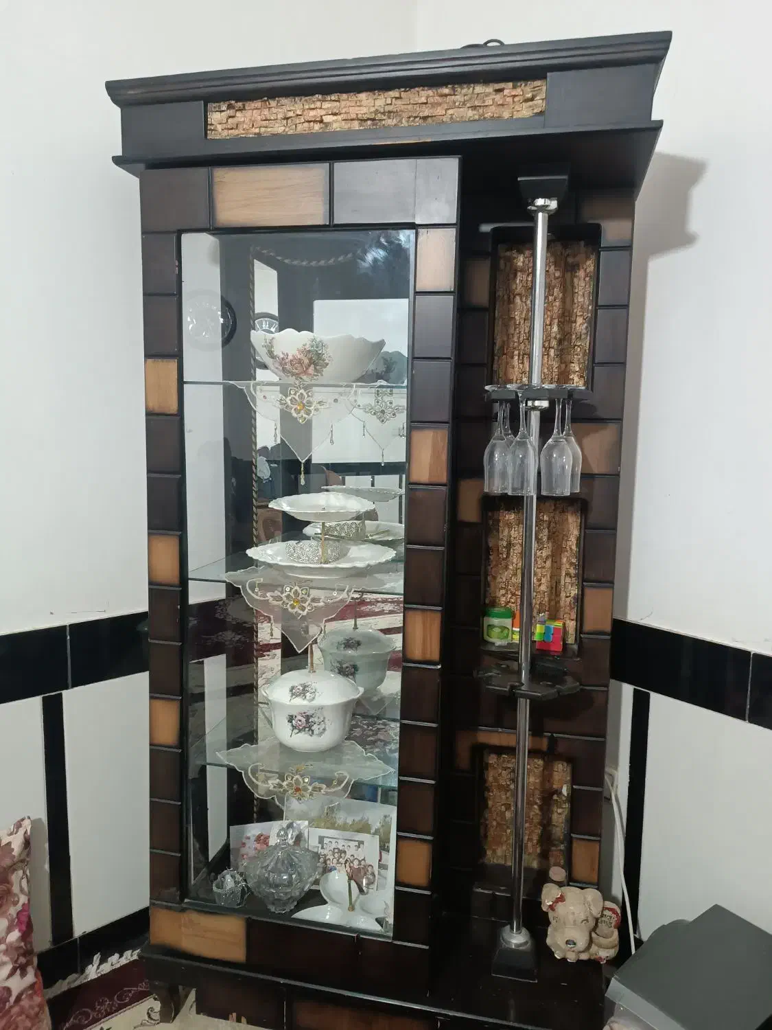 بوفه با لوازم فروشی|بوفه، ویترین، کنسول|تایباد, |دیوار