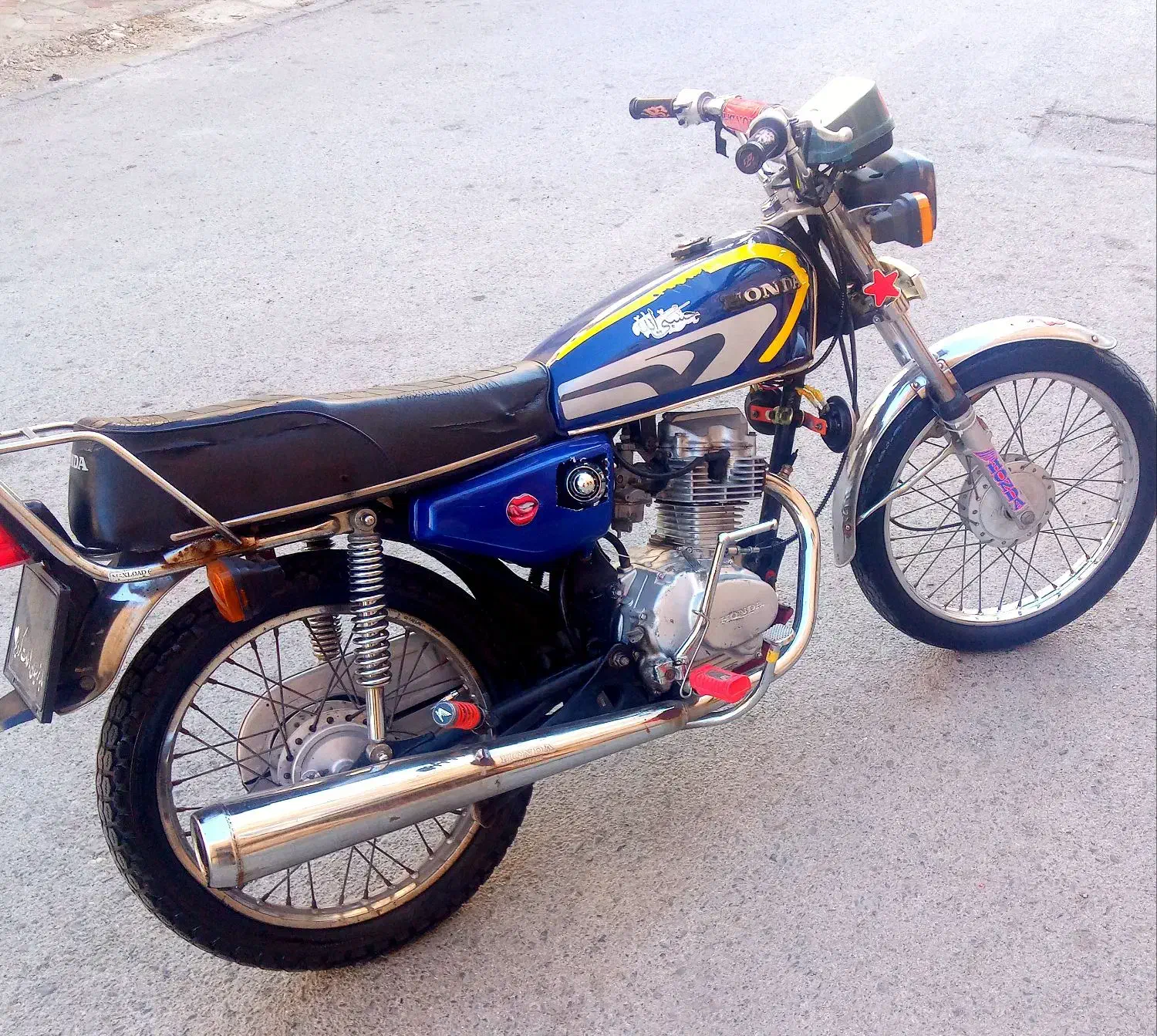 موتور سیکلت هندا مزایده  ۱۲۵شهباز86 پنج دنده درحد|موتورسیکلت|ارومیه, |دیوار