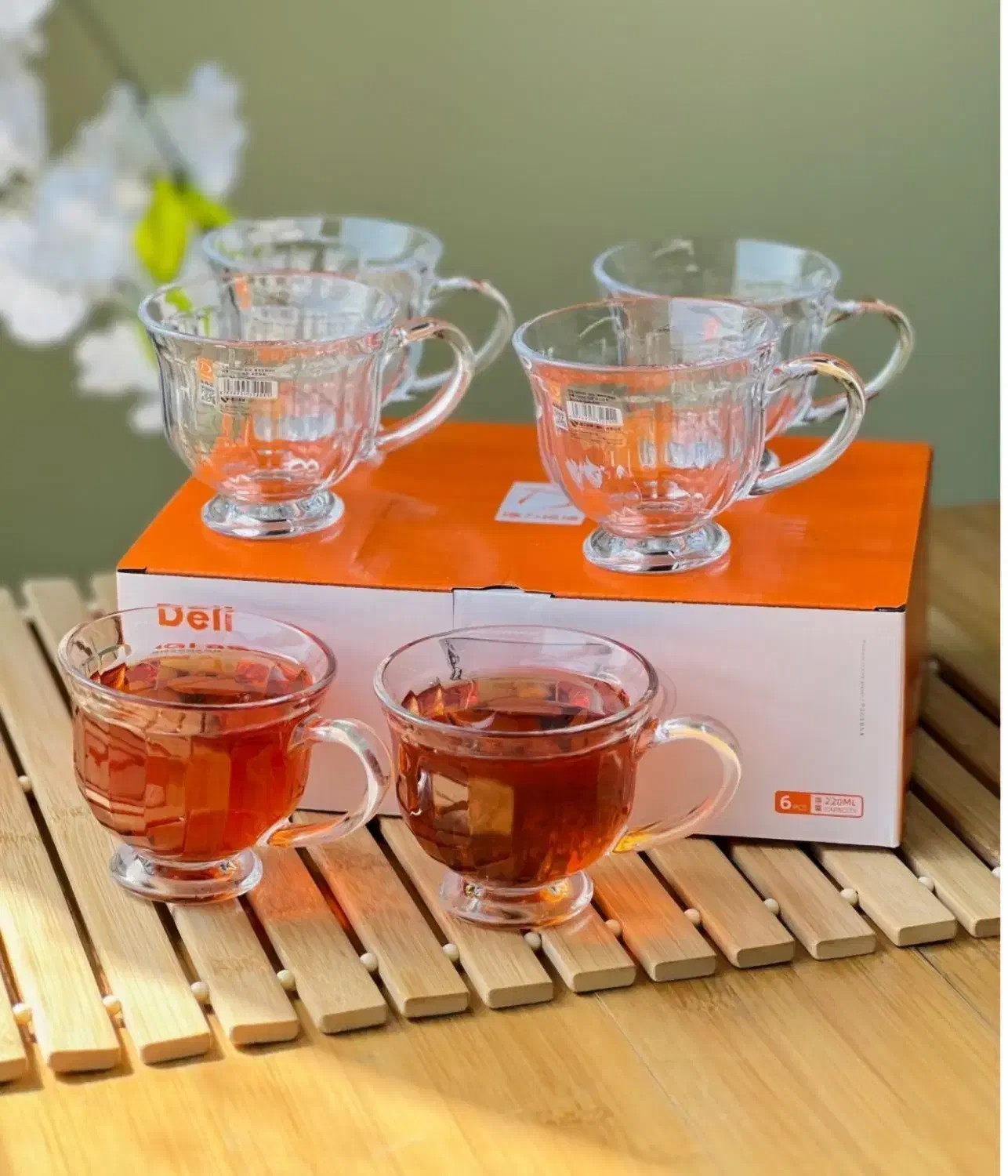 پک ۶عددی استکان پایه دار|ظروف سرو و پذیرایی|اهواز, رسالت|دیوار