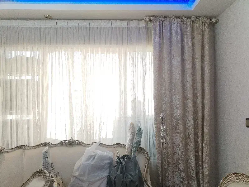 پرده پذیرایی لمه دار با لیفه کنارش|پرده، رانر، رومیزی|تهران, نارمک|دیوار