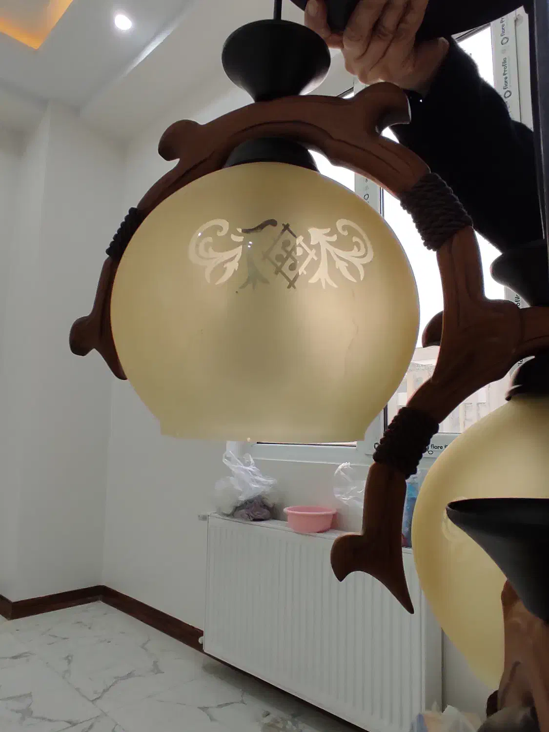 لوستر چوبی|لوستر و چراغ آویز|پردیس, فاز ۴|دیوار