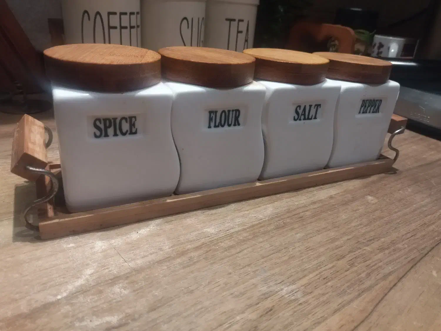 جا ادویه چینی و بامبو|ظروف سرو و پذیرایی|رشت, لاکانی|دیوار