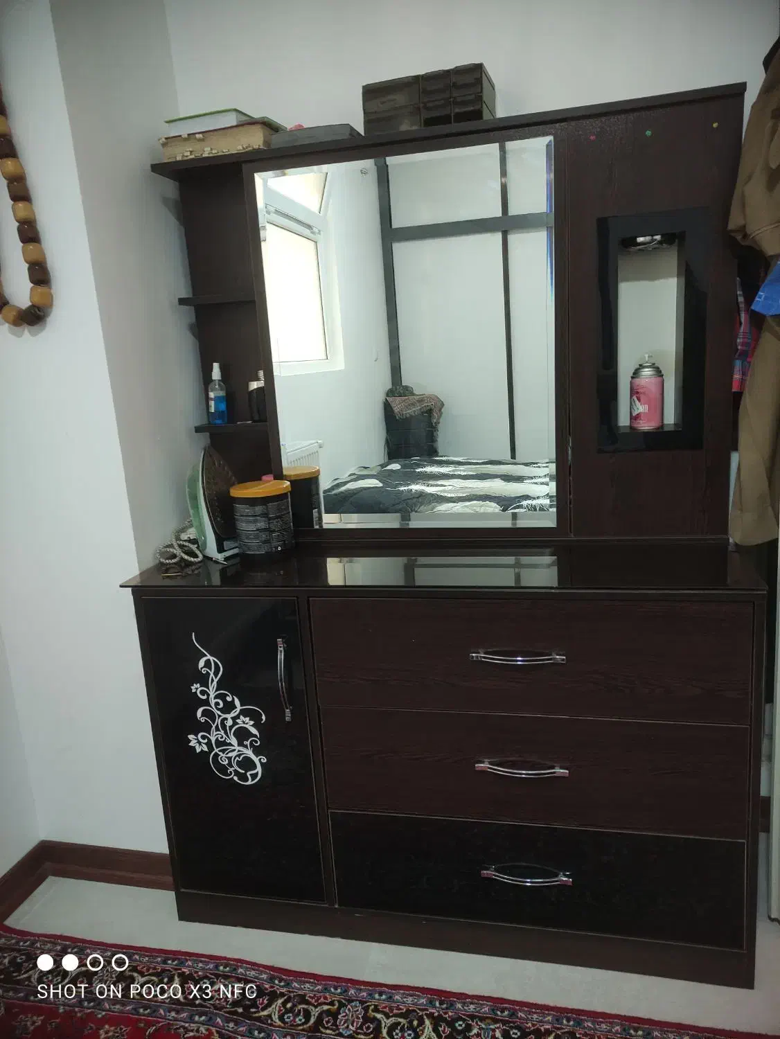 تخت دونفره تمام ام دی اف|تخت و سرویس خواب|ساوه, |دیوار