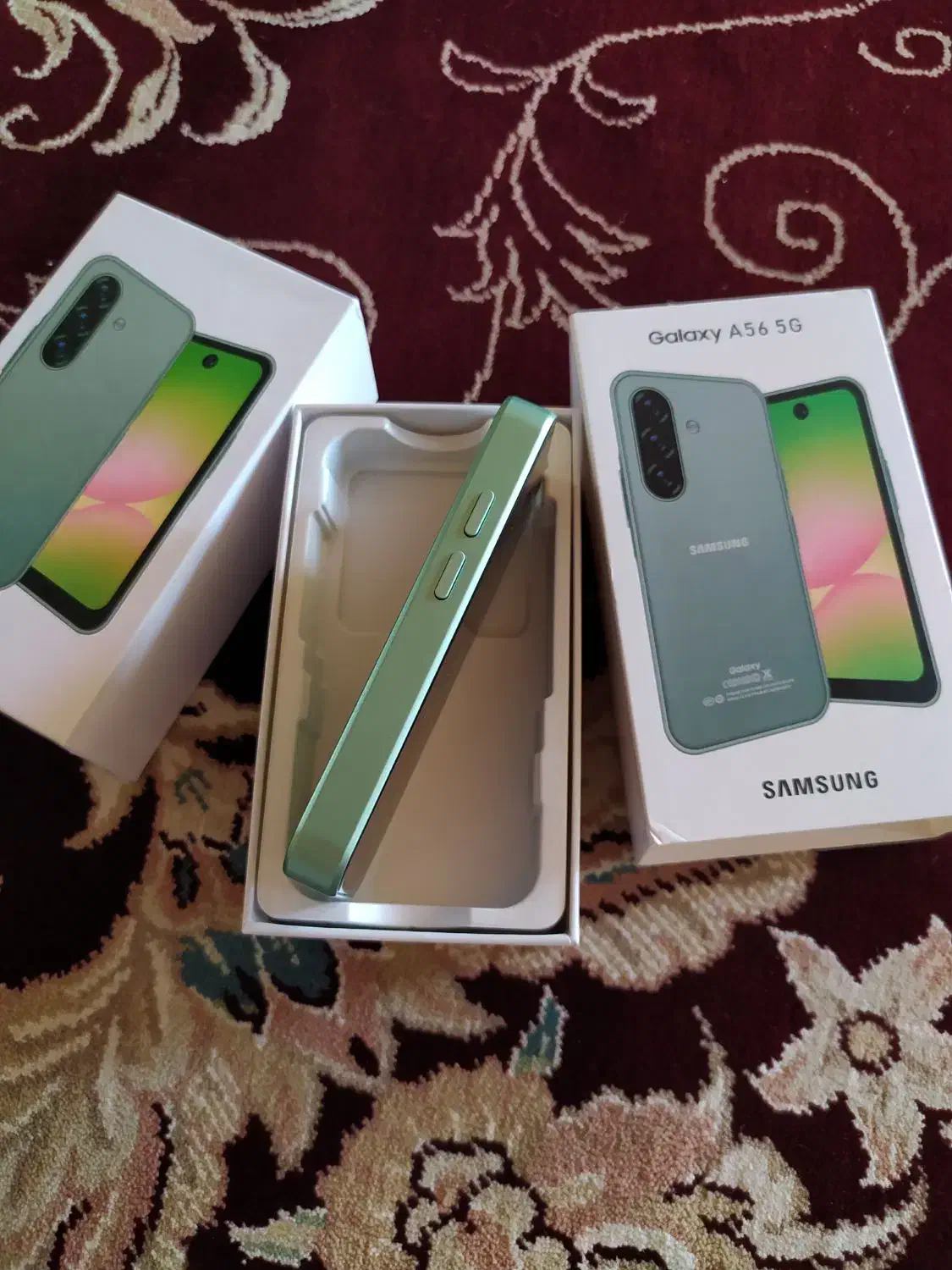 سامسونگ A56 سایز متوسط دوسیمکارت رنگ سبز|موبایل|گیلان غرب, |دیوار