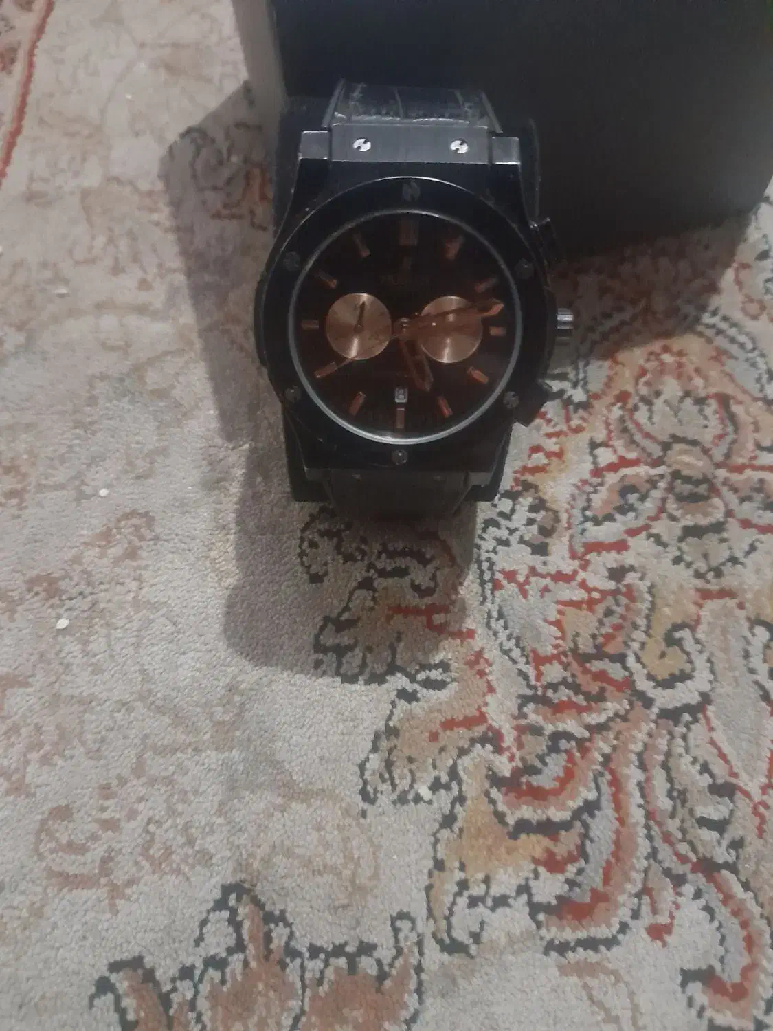 ساعت هابلوت کرنوگراف مشکی رزگلد اصلی|ساعت|تهران, یافتآباد|دیوار