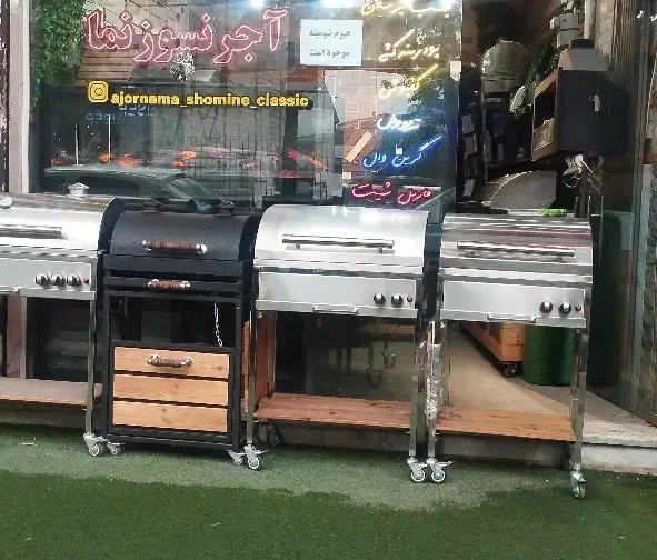 انواع باربیکیو گازی زغالی شومینه مدرن برقی آتشدان|بخاری، هیتر، شومینه|لاهیجان, جمهوری|دیوار