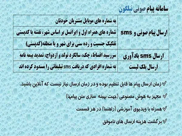 سامانه پیام صوتی نیلگون|خدمات رایانه‌ای و موبایل|رشت, چله خانه|دیوار