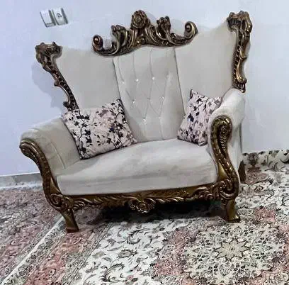 مبل استیل کرم رنگ|مبلمان خانگی و میز عسلی|گنبد کاووس, |دیوار