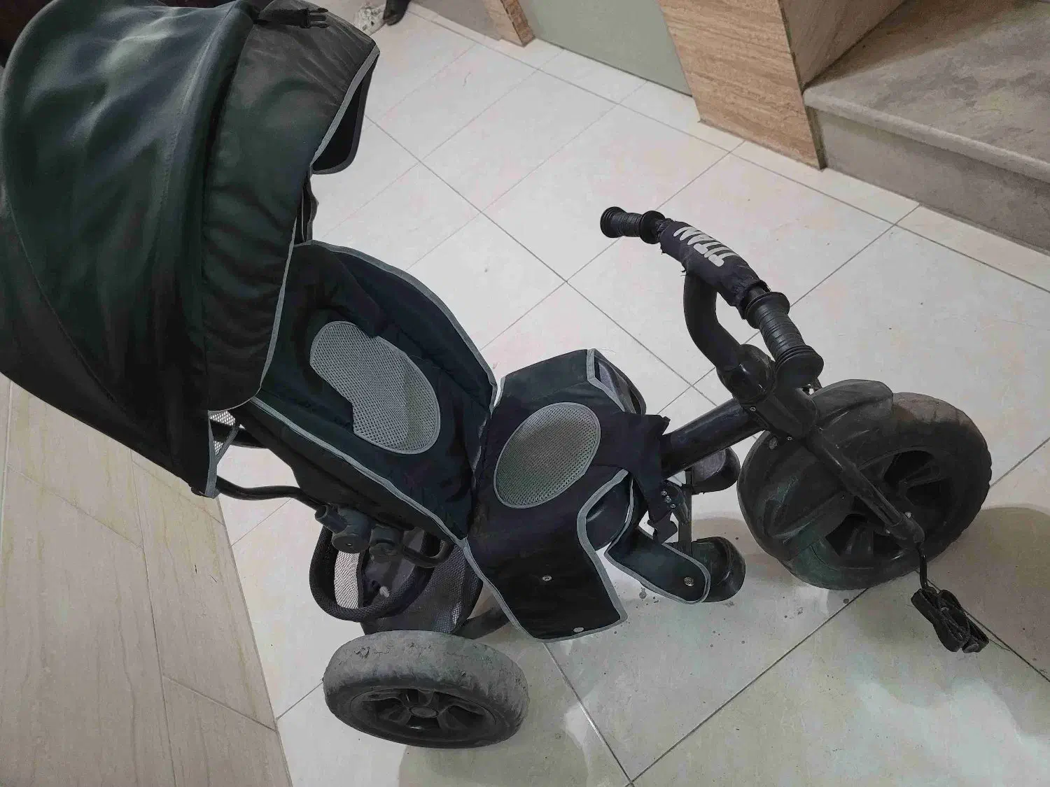 سه چرخه کالسکه ای تاشو تیتان|دوچرخه، اسکیت، اسکوتر|کرج, حصارک بالا|دیوار