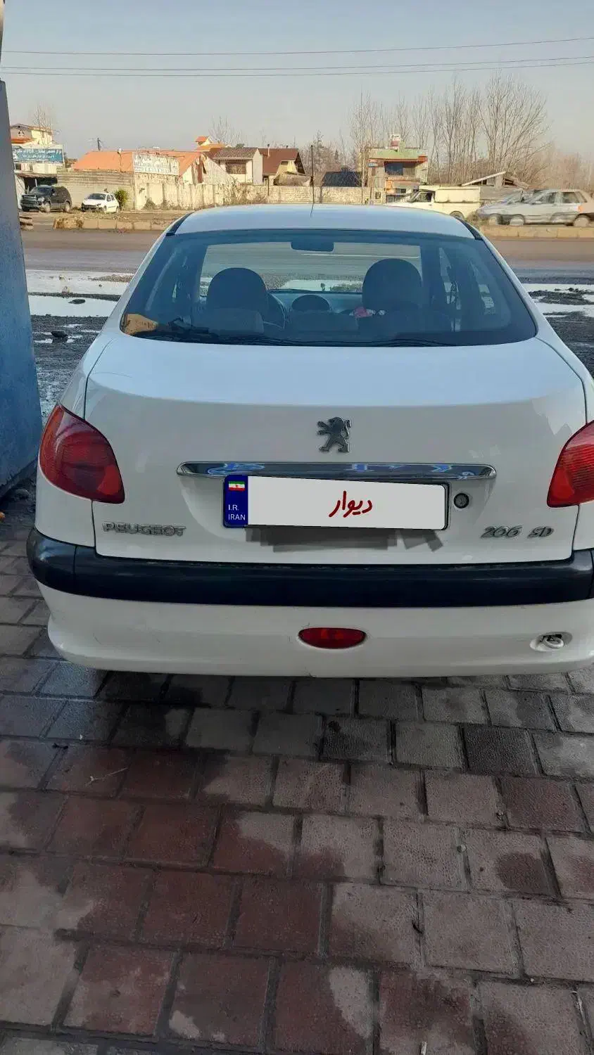 پژو 206sdv8 مدل ۹۰ بیرنگ|خودرو سواری و وانت|لاهیجان, لیالستان|دیوار
