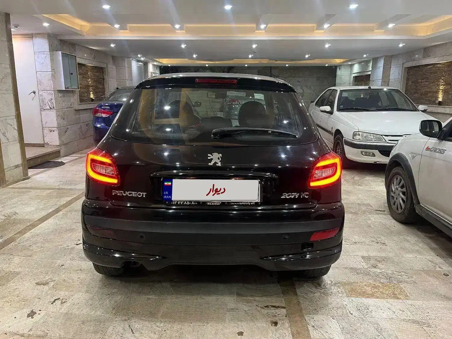 207 مشکی اتومات|خودرو سواری و وانت|رشت, منظریه|دیوار