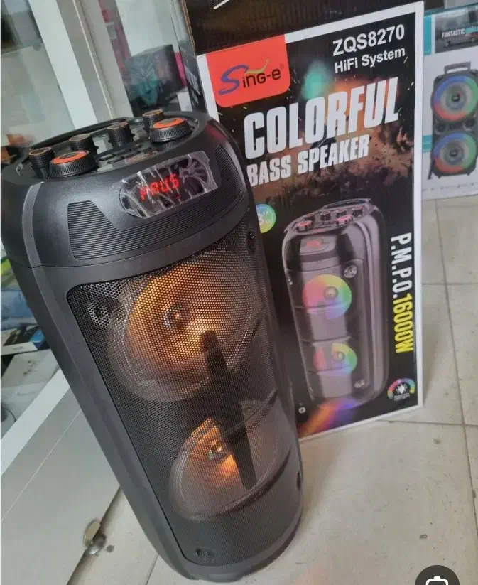 اسپیکر شارژی قابل حمل مدل ZQS 8270|سیستم صوتی خانگی|شیراز, زند|دیوار