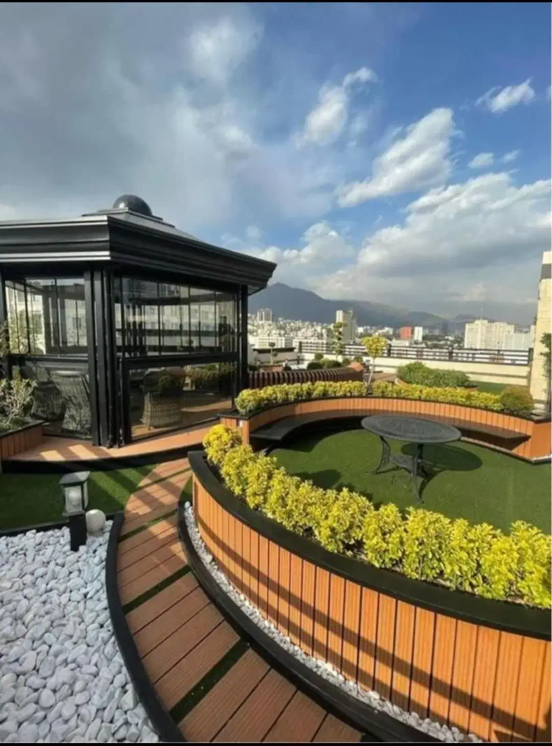 ۲۷۰ متر اقدسیه سپند/ویو ابدی/ تراس قابل چیدمان