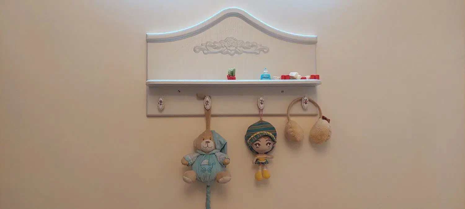 شلف دیواری و چوب لباسی|کتابخانه، شلف، قفسه‌های دیواری|خمینی‌شهر, |دیوار