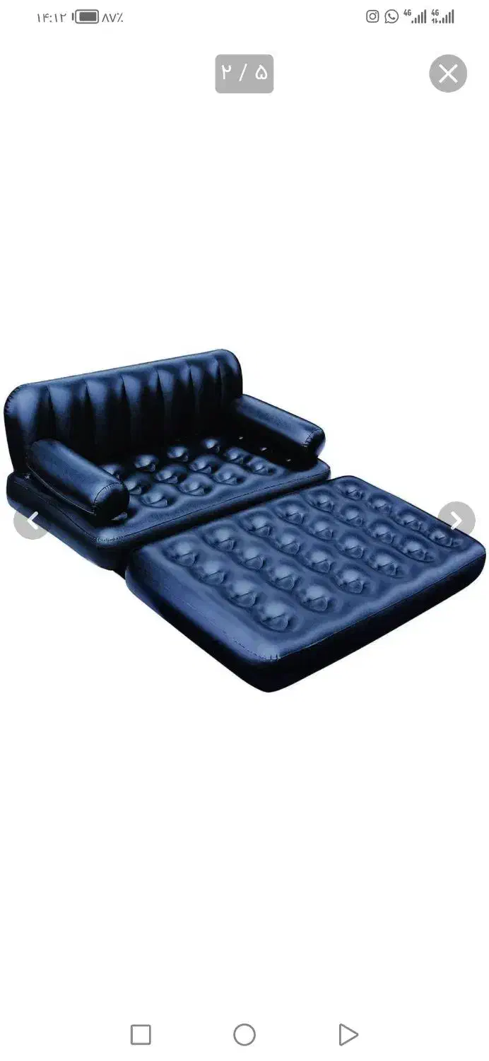 مبل بادی 2 نفره تخت شو|مبلمان خانگی و میز عسلی|اصفهان, فرماندهی انتظامی اصفهان|دیوار