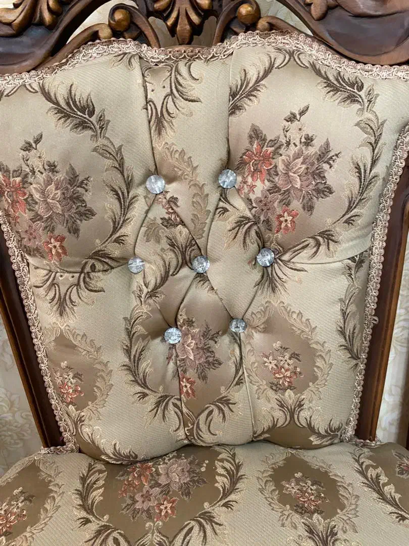 ۴ عدد صندلی استیل منبت کاری، وبوفه در حد نو|میز و صندلی غذاخوری|ملارد, |دیوار