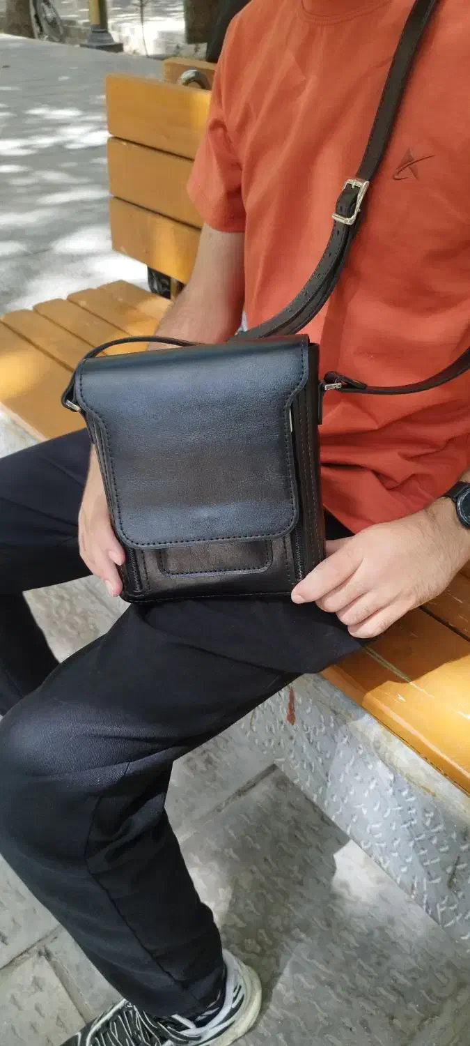 کیف دوشی چرم طبیعی|کیف، کفش، کمربند|اصفهان, بهارستان|دیوار