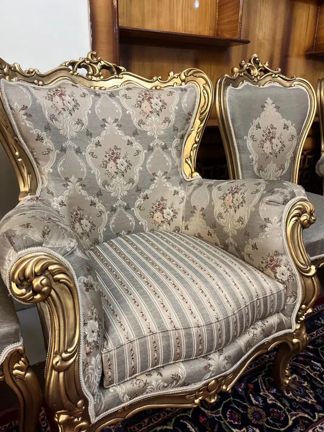 مبل استیل سلطنتی/ تمام چوب-۲۸ نفر|مبلمان خانگی و میز عسلی|مشهد, آپارتمان های مرتفع|دیوار