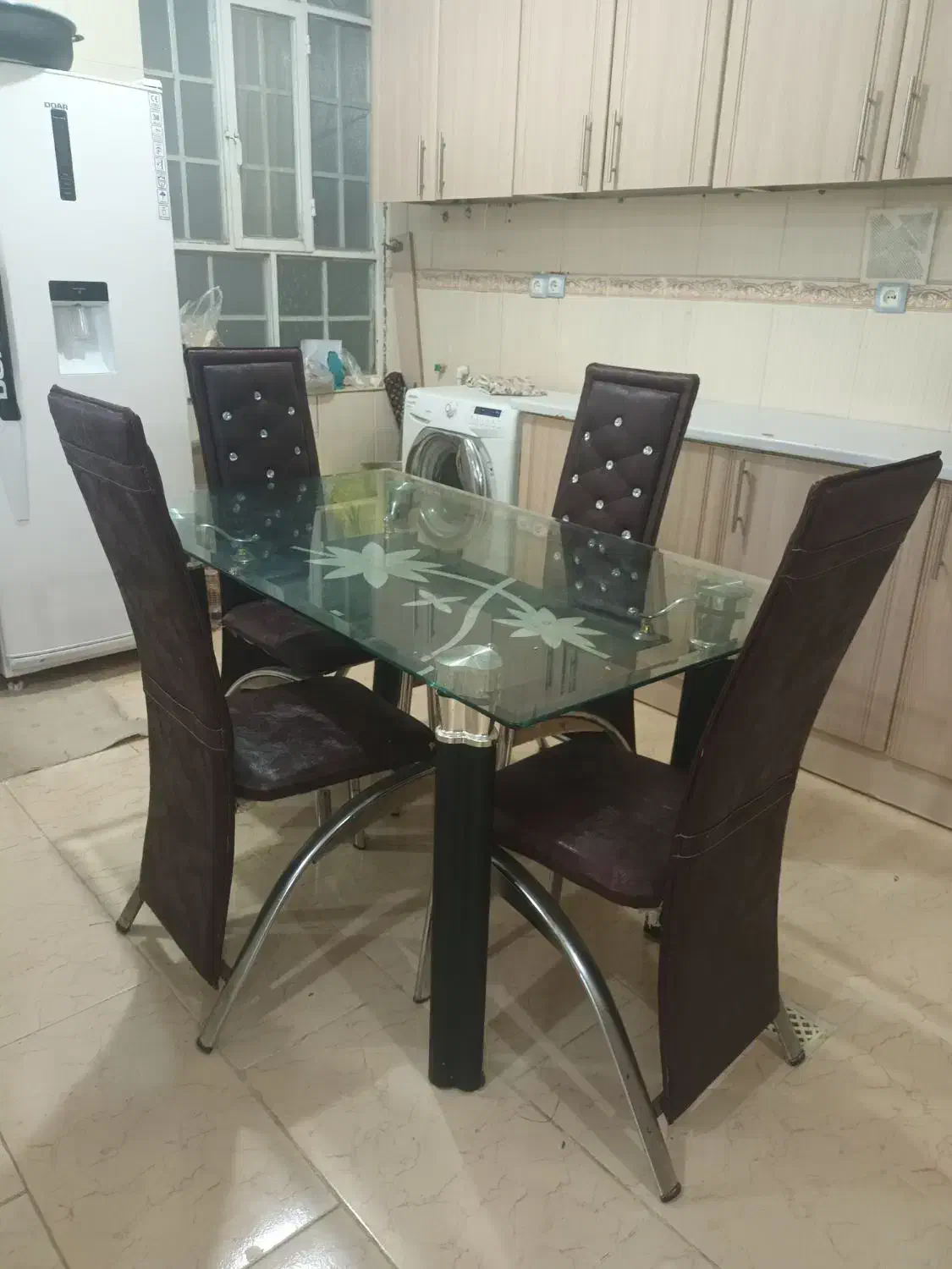 میز نهار خوری ۶نفره|میز و صندلی غذاخوری|دهلران, |دیوار