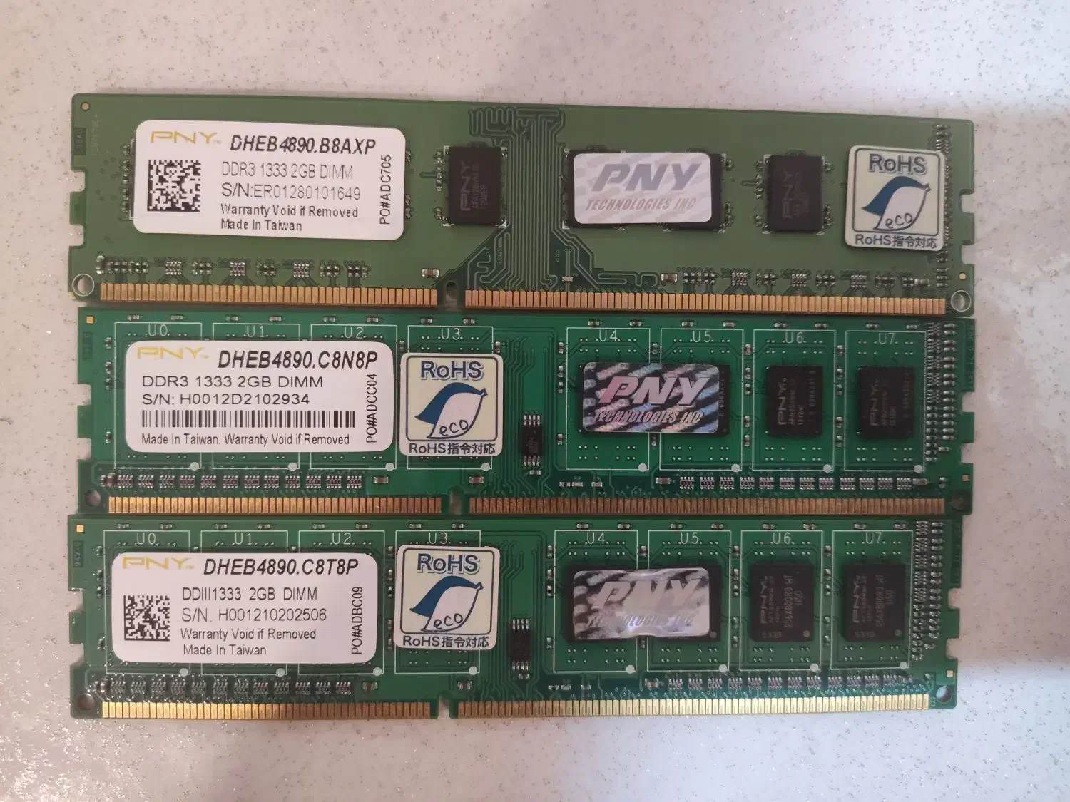 رم ddr3 سه عدد ۲ گیگ|قطعات و لوازم جانبی رایانه|تهران, اباذر|دیوار