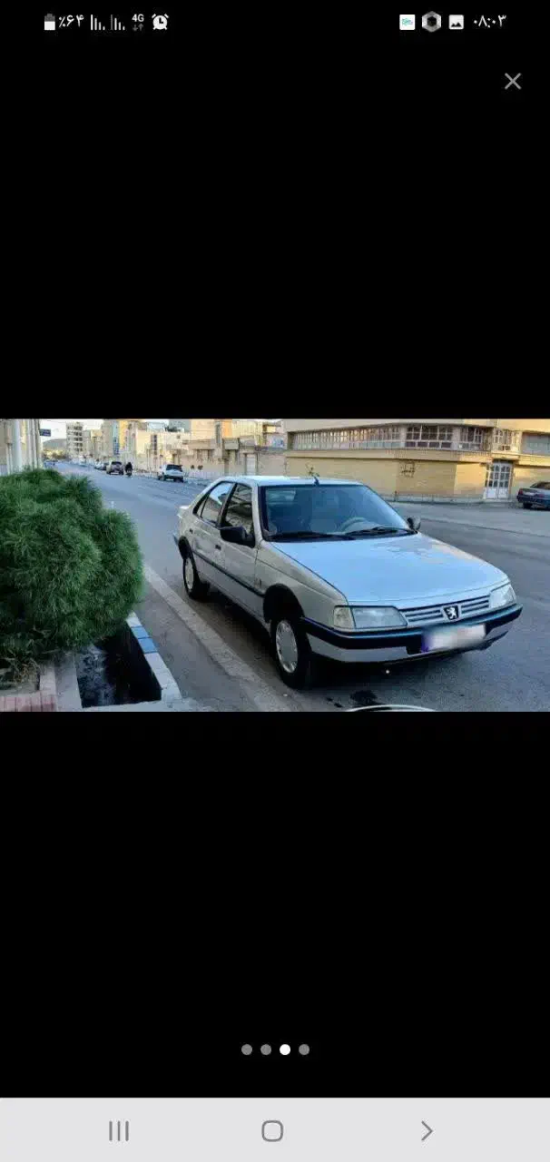 پژو405 نقره‌ای دوگانه کارخانه مدل 1396|خودرو سواری و وانت|بیرجند, |دیوار