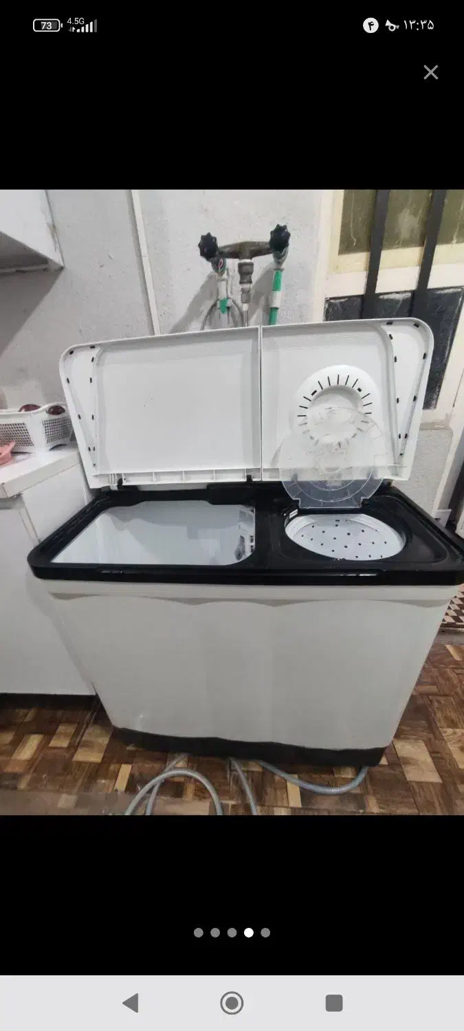 لباسشویی دوقلو ۱۵/۵کیلویی پاکشوما|ماشین لباسشویی و خشک‌کن لباس|خورموج, |دیوار