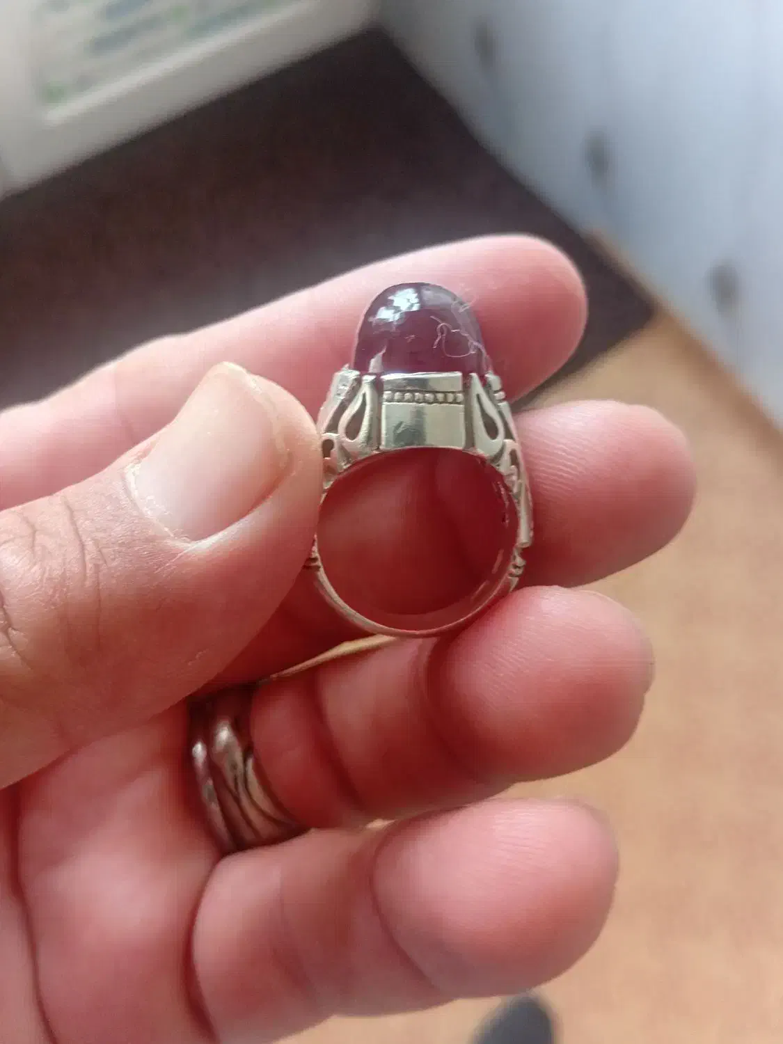 انگشتر یاقوت|جواهرات|گیلان غرب, |دیوار